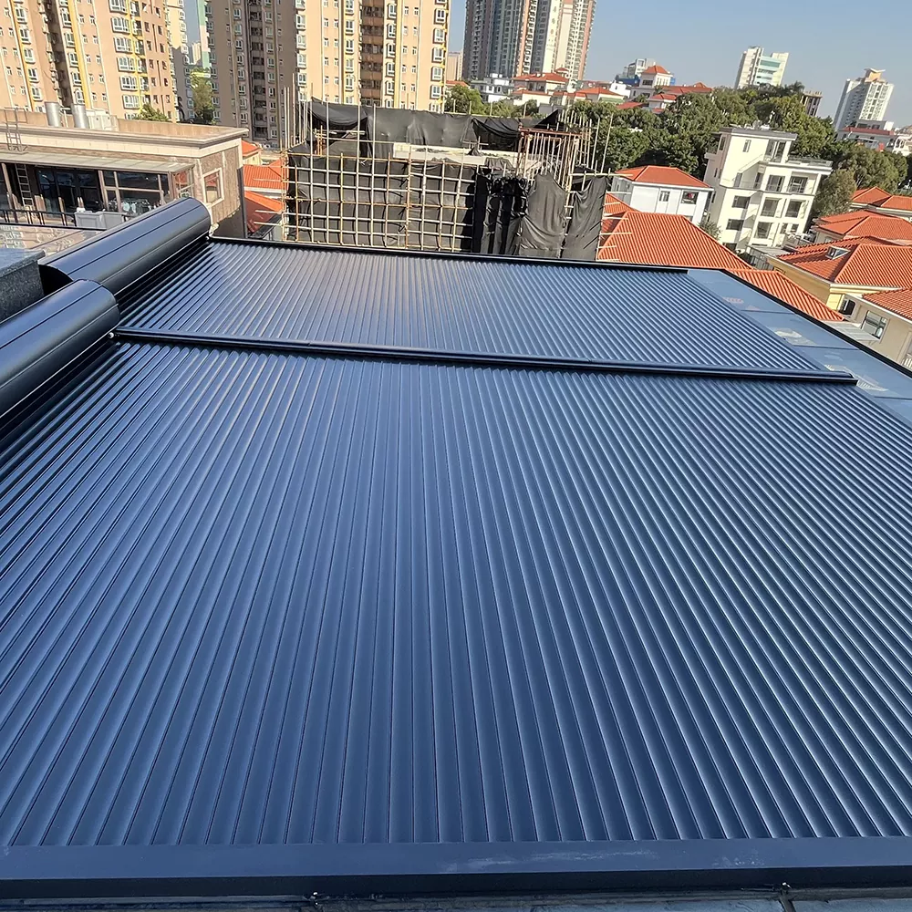 Aluminum Sheet Glass Roofed Sunroom